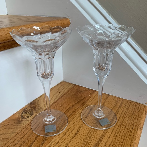 Mikasa Crystal Candlesticks - Picture 2 of 5